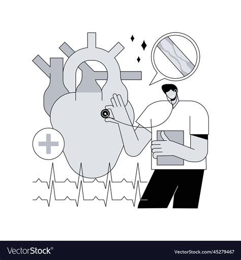 Ischemic Heart Disease Abstract Concept Royalty Free Vector