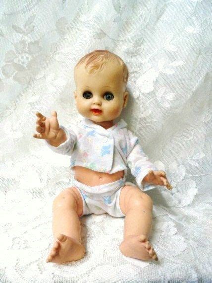 Horsman Rubber Baby Doll Sleep Eyes Baby Boy Dolly Molded Etsy Baby