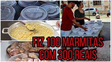 FIZ 100 MARMITAS PARA MORADORES DE RUA ALMOÇO SOLIDÁRIO 1 JANEIRO