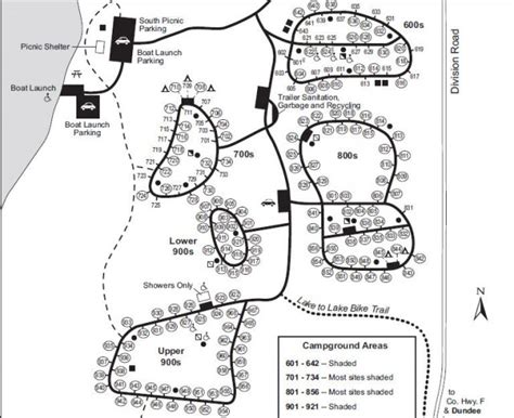 Map of Long Lake Campground, Kettle Moraine State Forest-Northern Unit ...