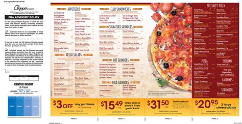 Legends Pizzeria Menu In Shelton Connecticut Usa