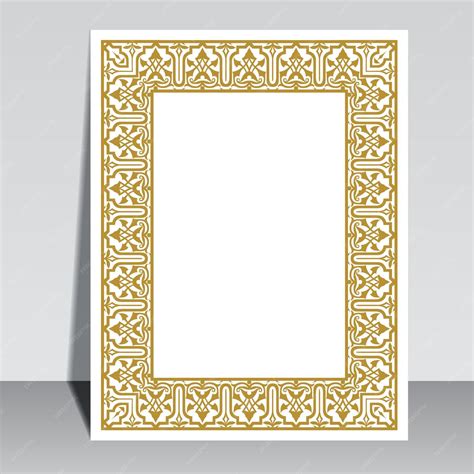 Premium Vector | Islamic book cover. arabic decorative vintage frame ...