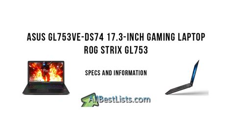 ASUS GL753VE-DS74 ROG Strix GL753 - Specs Review - YouTube