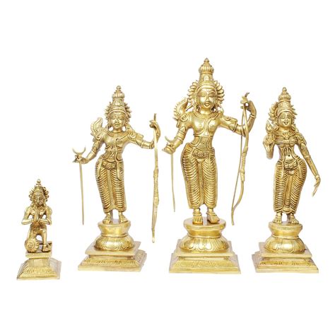 Buy ARTVARKO Big Brass Bhagwan Ram Darbar With Sita Laxman Hanuman Idol