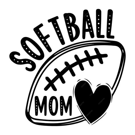 Premium Vector Softball Mom Svg