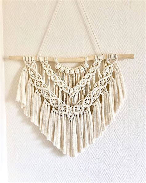 Tenture murale en macramé Macrame wall hanging tutorial Boho diy