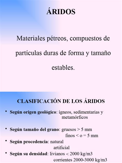 O Que Significa Áridos - Clasificación y Tipos de Áridos | PDF | Geología | Petrología