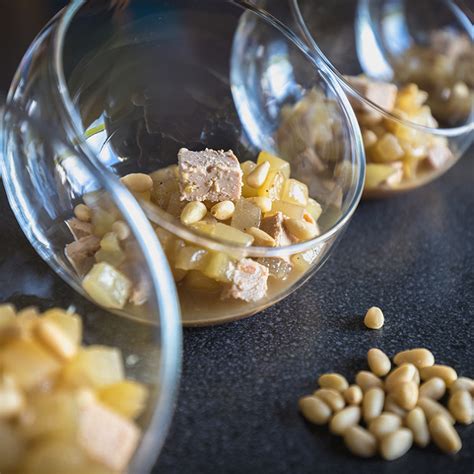 Verrine Pomme Foie Gras Speculoos