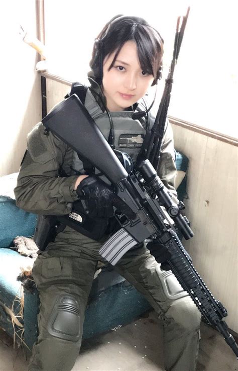 Swat Girl Sexyairsoftgirl Poses Gunslinger Girl Military Women Military Female Female