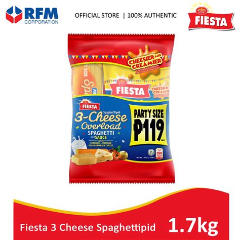 Fiesta 3 Cheese Spaghettipid Fiesta Spaghetti Pasta 800g Fiesta 3 Cheese Spaghetti Sauce 900g