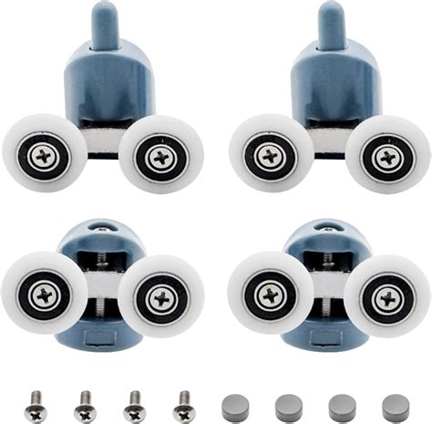 23mm Shower Door Rollers 4pcs Sliding Shower Doors Wheels Replacement Roller Runner Wheel 2 Top