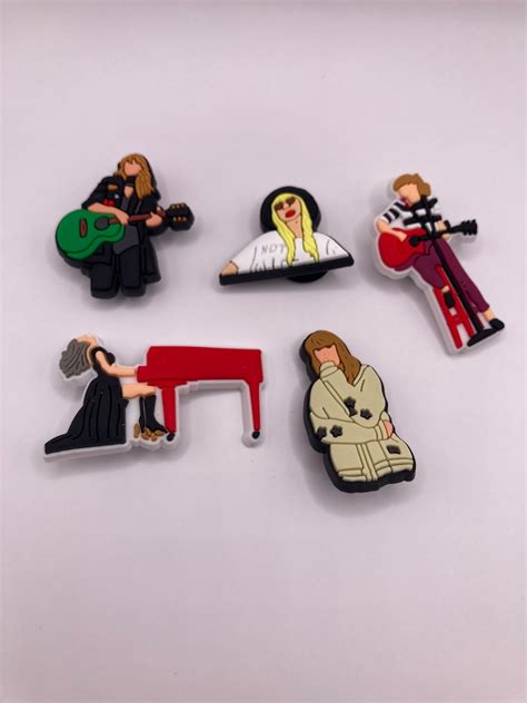 Taylor Swift Five Croc Shoe Charms 5 Pack Jibbitz Etsy