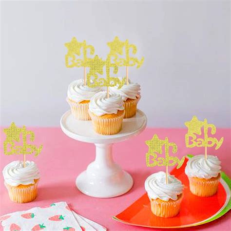 Buy Keaziu 24 Pack Star Oh Baby Cupcake Toppers Baby Shower Theme Party