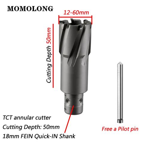 TCT Annular Cutter With FEIN Quick IN Shank 22 50mm Hard Alloy Hollow