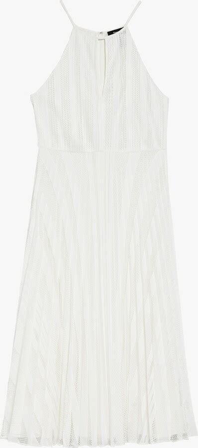 Theory Pleated Lace Midi Dress Shopstyle