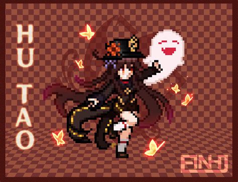 Hu Tao Sprite Jus Commission By Finhj On Deviantart