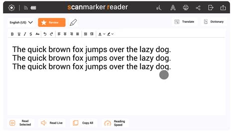 Line Word And Letter Spacing With Scanmarker Reader English Scanmarker