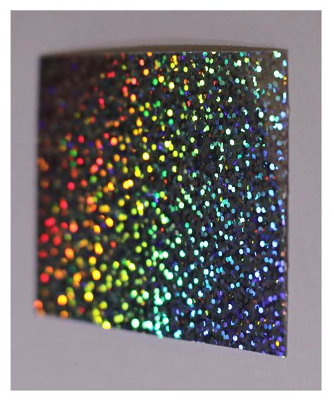 A4 Sheet Glitter Sparkle Holographic Self Adhesive Vinyl Sticker