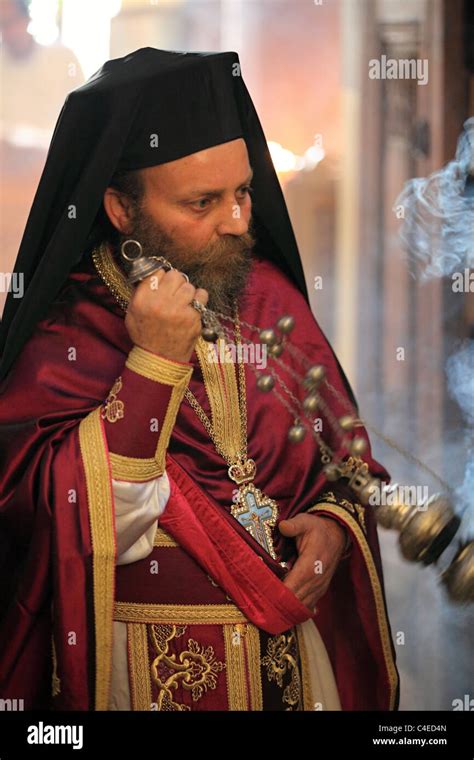 Greek Priest In A Church In Nisyros Island Greece Stock Photo Alamy