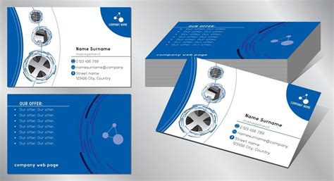 Geometrical Business Card Template 16062917 Vector Art At Vecteezy