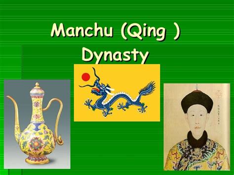 Unit 6 lesson 3 manchu dynasty power point