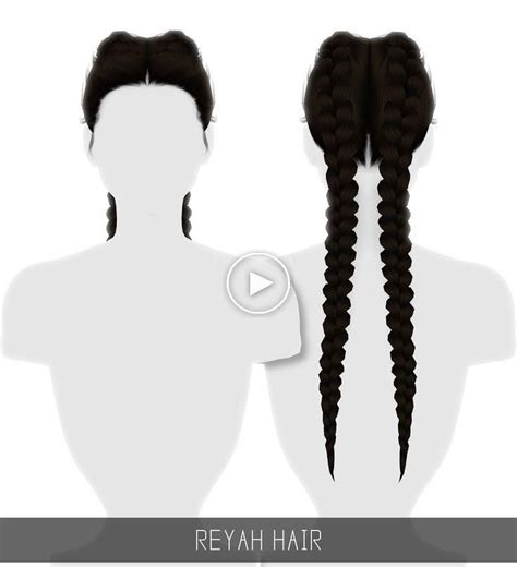 Sims 4 braided hair cc - alwaysbxe