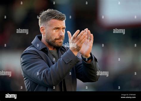 Luton Town Manager Rob Edwards Before The Premier League Match At