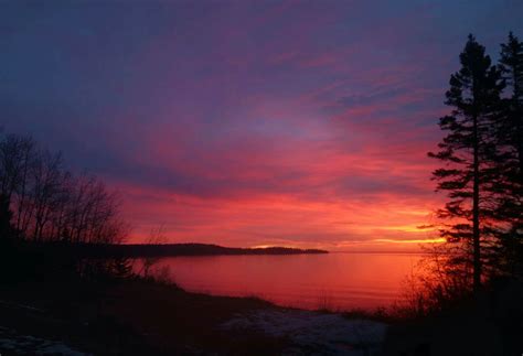 The Pink Flush Of Sky Morning Comes And All Is Well North Shore Lake Superior 3 20 17