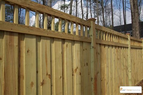 Wood Privacy Fence with Custom Lattice | Fence design, Privacy fence ...