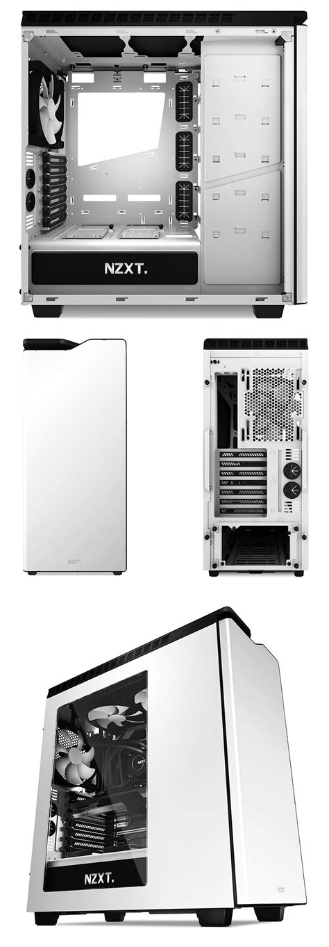 Buy Nzxt H440 Mid Tower Case Whiteblack Ca H440w W1 Pc Case Gear