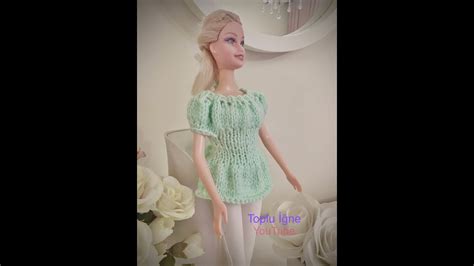 BARBİE BLUZ YAPIMI Barbie Giysi Yapımı Knitting Barbie Doll Blouse