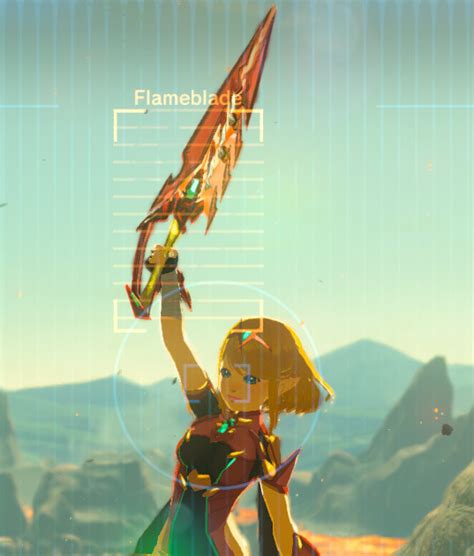 Pyra Flameblade Sword The Legend Of Zelda Breath Of The Wild Wiiu