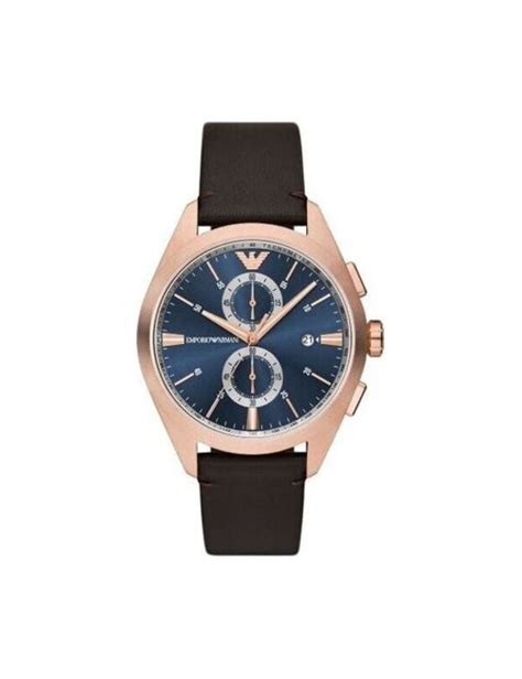 Emporio Armani Chronograph Watch Mod CLAUDIO 5 ATM SS IP Rose Gold