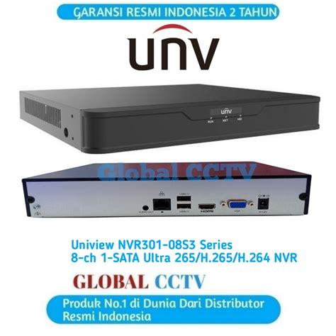 Jual UNIVIEW NVR301 08S3 NVR UNIVIEW 8 CHANNEL NVR UNV 8 CHANNEL