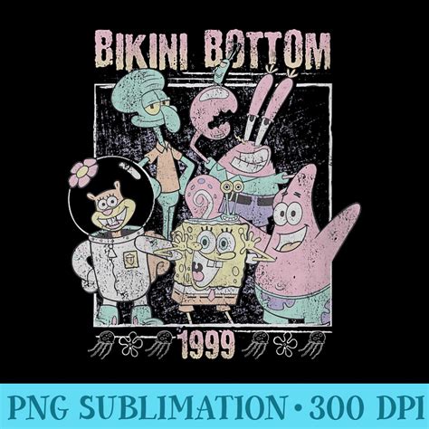 SpongeBob SquarePants Bikini Bottom Group Photo Shirt Imag Inspire Uplift