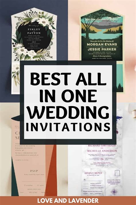 12 All in One Wedding Invitations to Save You Time & Money - Love ...