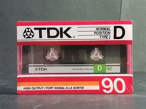 Vintage Tdk Cassette Tapes D90 High Output Type I 1986 New Etsy