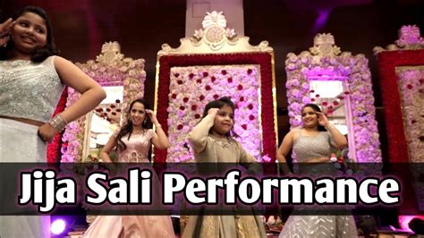 Beautiful Dance Jija Sali Jinke Aage Ji Wedding Dance Sangeet Engagement Performance