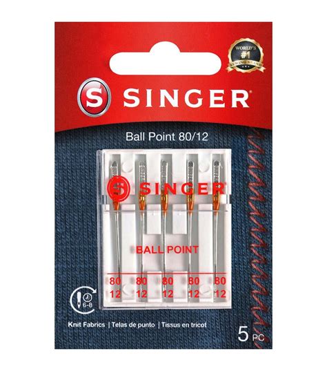 Singer Ball Point Sewing Machine Needles Pk