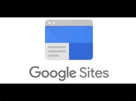 Como Criar Um Site No Google Sites Youtube