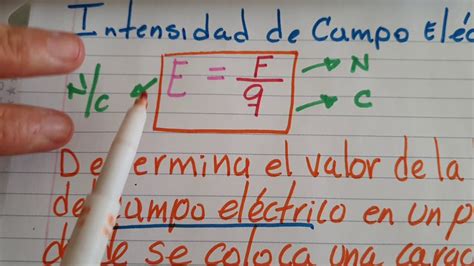 Gu A Completa C Mo Se Mide La Intensidad Del Campo El Ctrico En