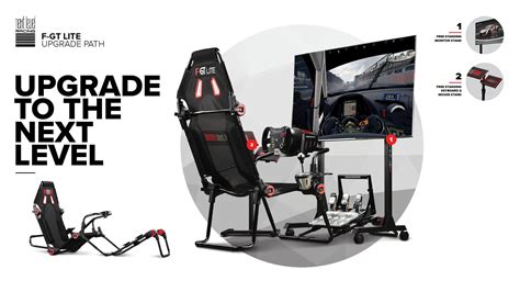 Next Level Racing F Gt Lite Black Simulator Cockpit