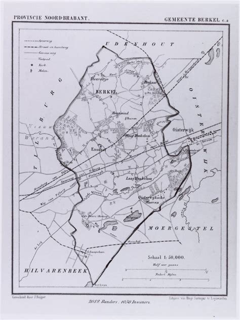 Kaart Van Berkel Enschot 1866 In 2023 Kaarten Oude Kaarten