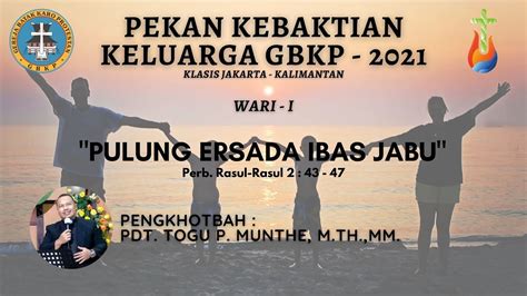 Live Kebaktian Pekan Keluarga Gbkp Wari I November