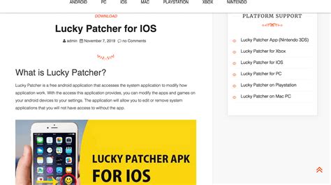 Download Lucky Patcher Mod Apk V8 7 1 100 Working By