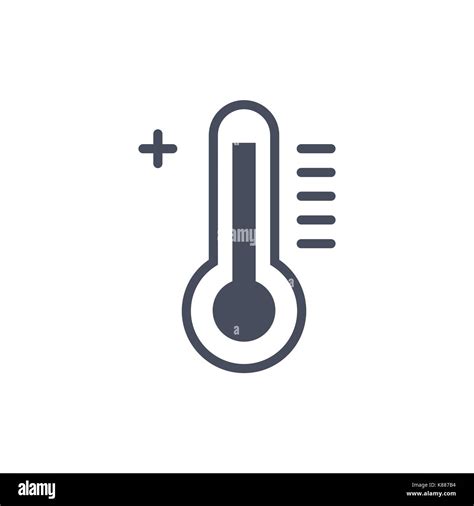 Hot Temperature Weather Icon Climate Forecast Concept Stock Vector