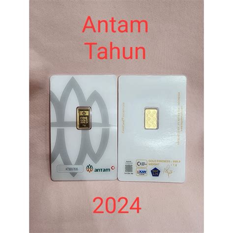 Jual Logam Mulia 1 Gram Antam Tahun 2024 Shopee Indonesia