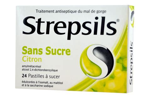 Strepsils Citron Sans Sucre Pastilles Pharma M Dicaments