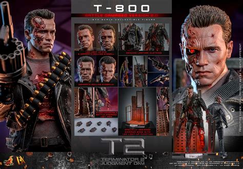 Terminator Hot Toys T Battle Damaged Ver Scifishop Se