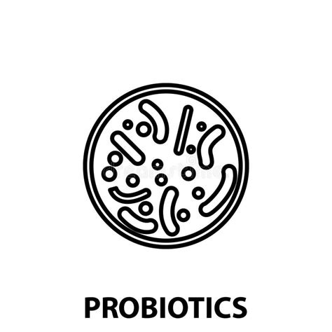 Probiotic Icon Vector Logo Design Template Stock Vector Illustration